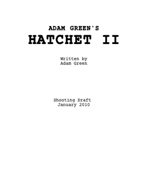 HATCHET II - Autographed Screenplay